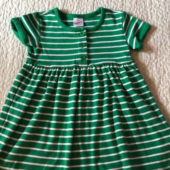 Hanna Andersson Other - Hanna Anderrson green and white stripe 3T dress
